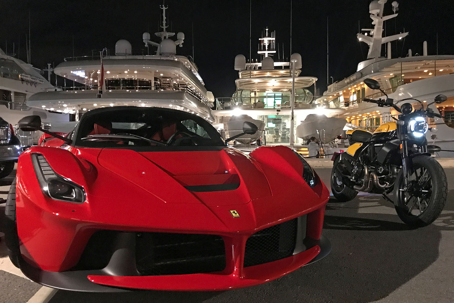 LaFerrari meets Ducati Scrambler | Photo: Armin Hoyer