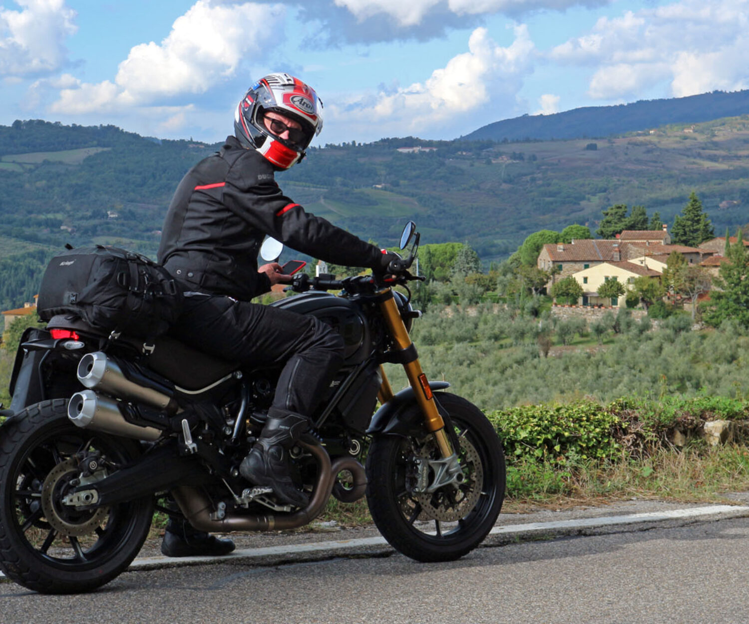 Armin on Scrambler Ducati 1100 Sport PRO | Photo: Armin Hoyer