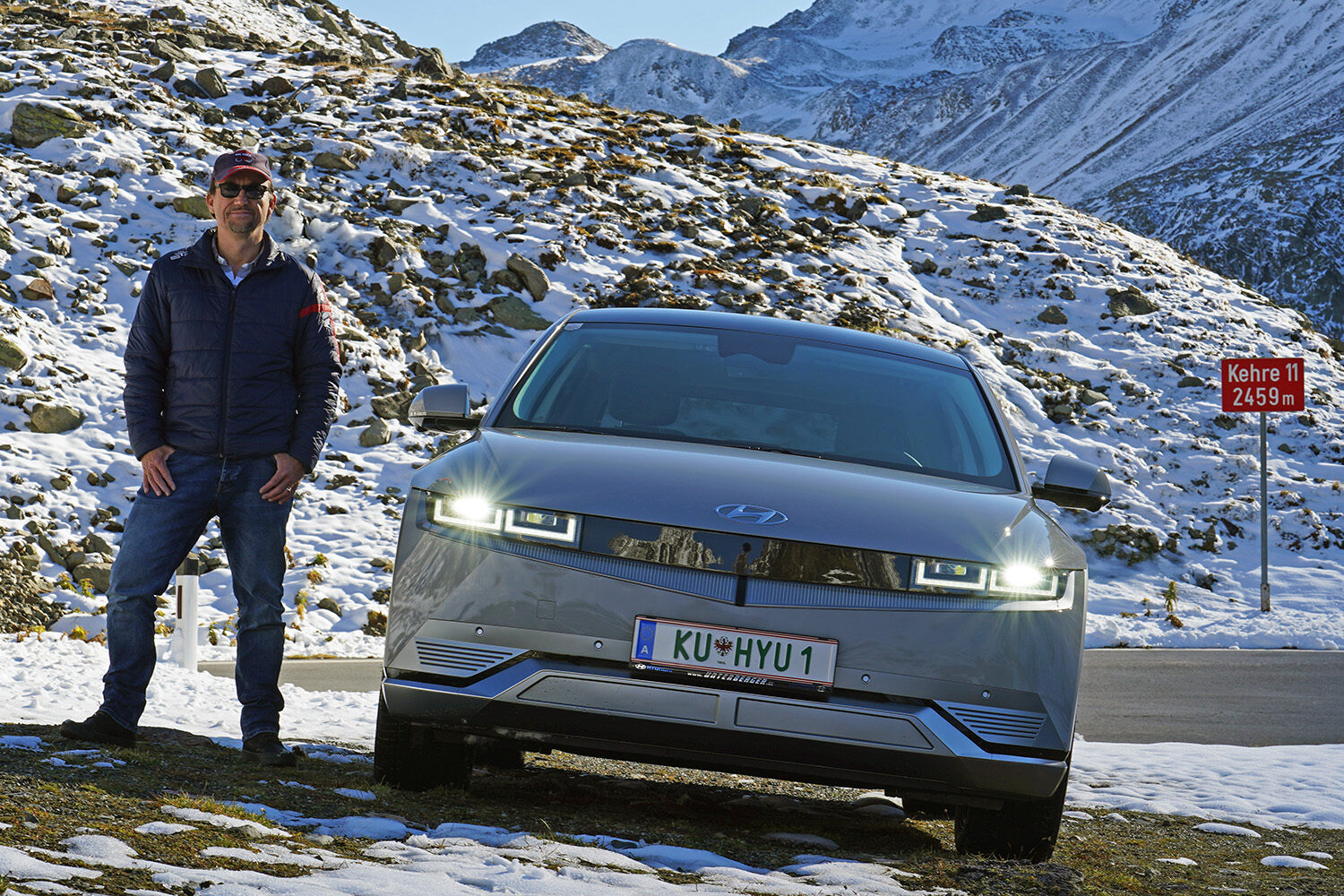Hyundai Ioniq 5 at Timmelsjoch | Photo: Dagmar Berger