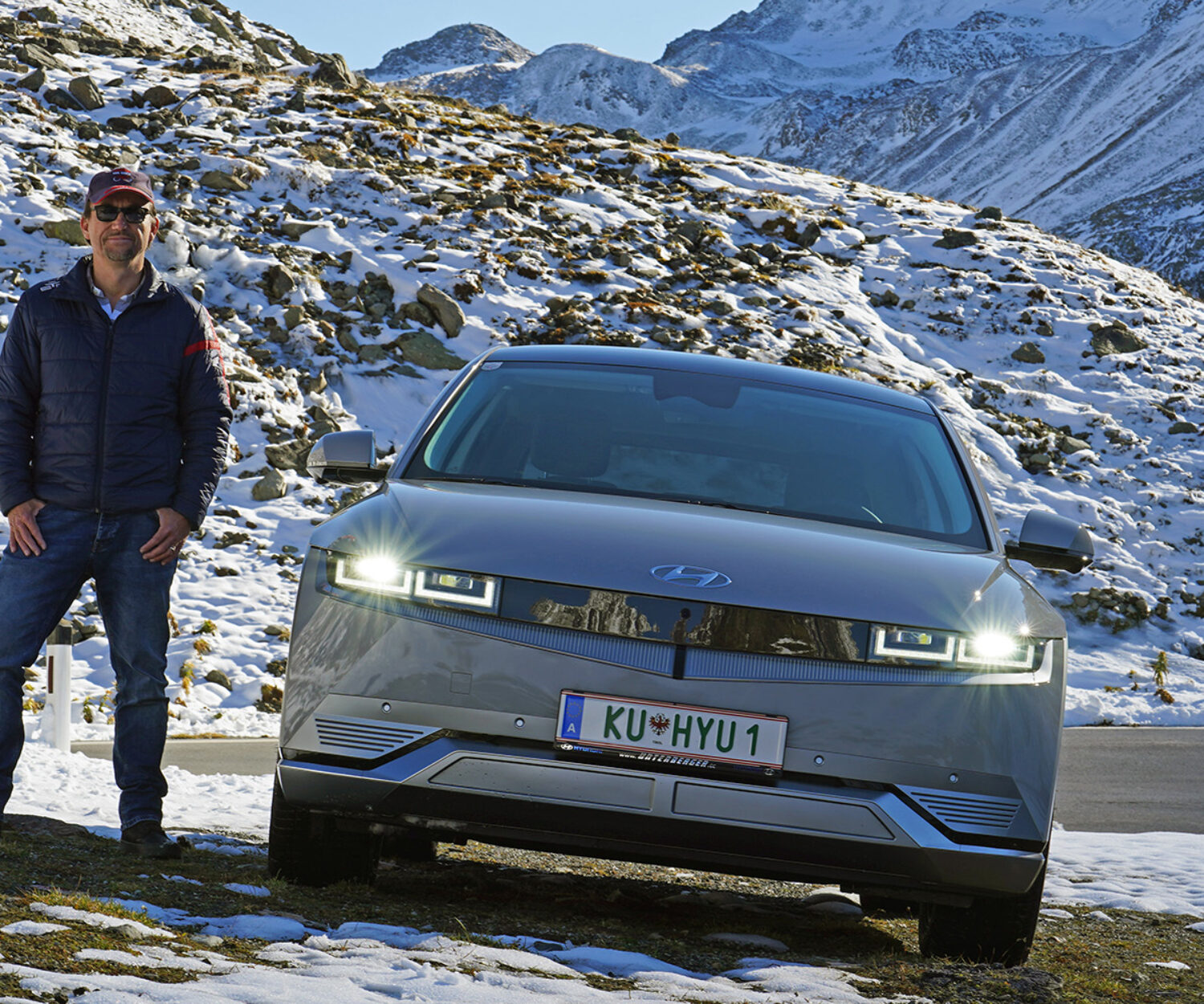 Hyundai Ioniq 5 at Timmelsjoch | Photo: Dagmar Berger